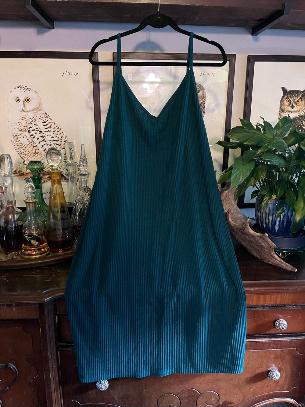 torrid Teal Green Ribbed Nightgown